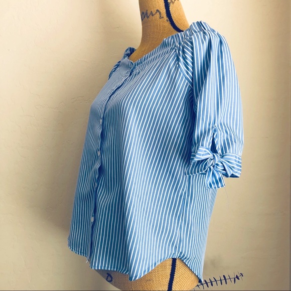 Haute Project Los AngelesStriped Blouses S - Picture 2 of 5